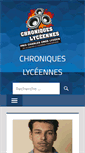 Mobile Screenshot of chroniqueslyceennes.fr